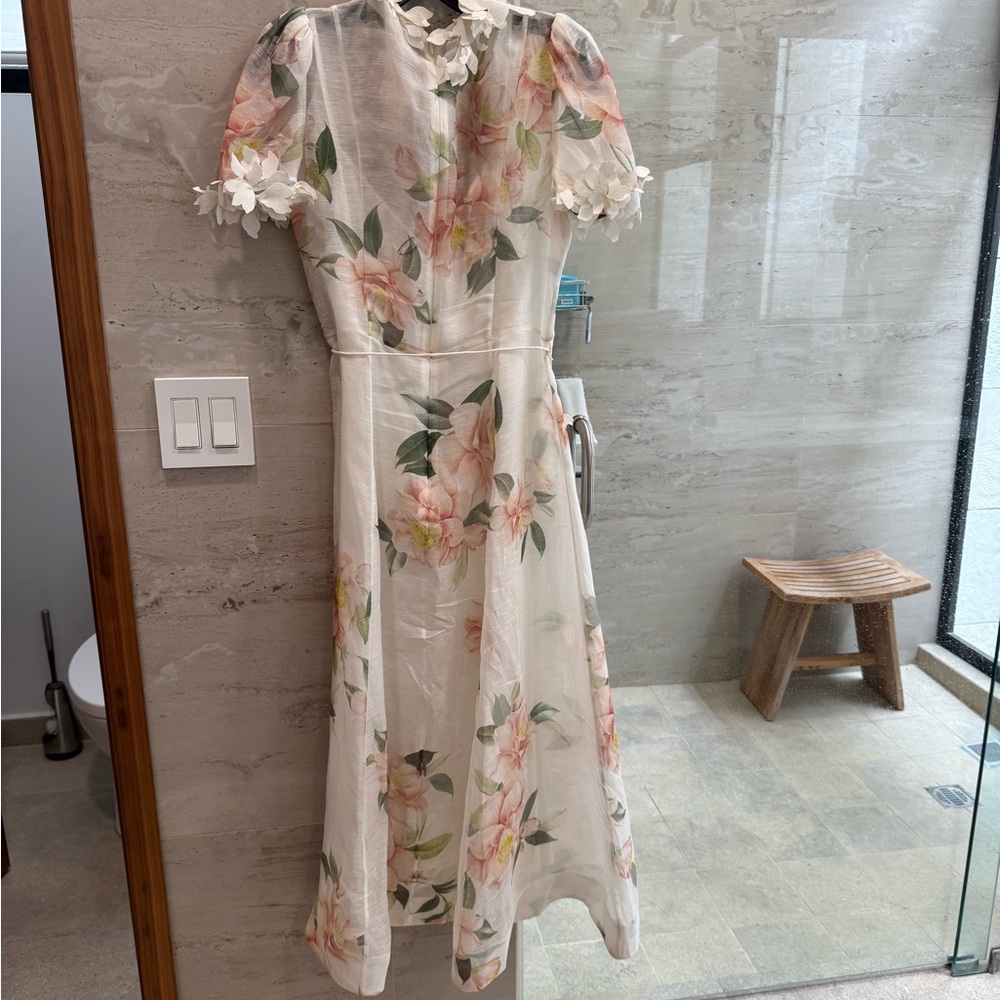 Zimmermann liftoff flower midi dress - Picture 7 of 15